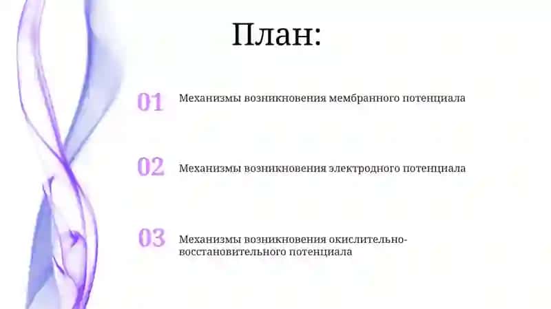 Механизм возникновения мембранного потенциала 2