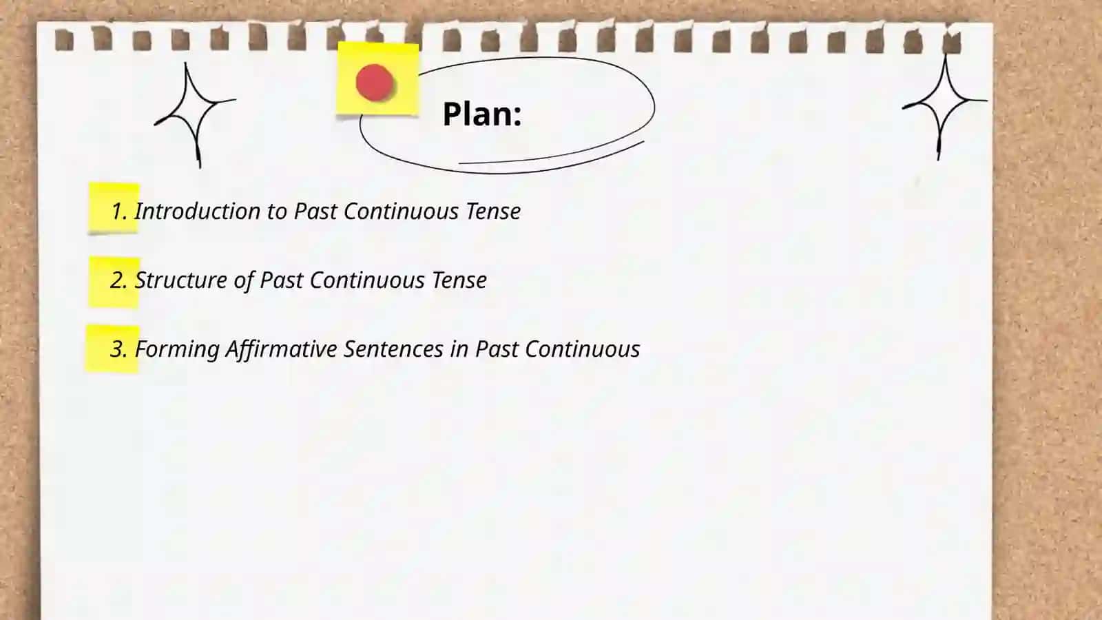 Past continuous tense 2