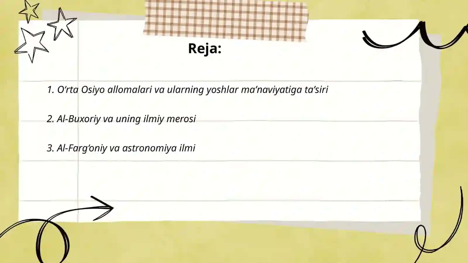 Oʻrta Osiyo allomalari ilmiy merosining oʻrni 2