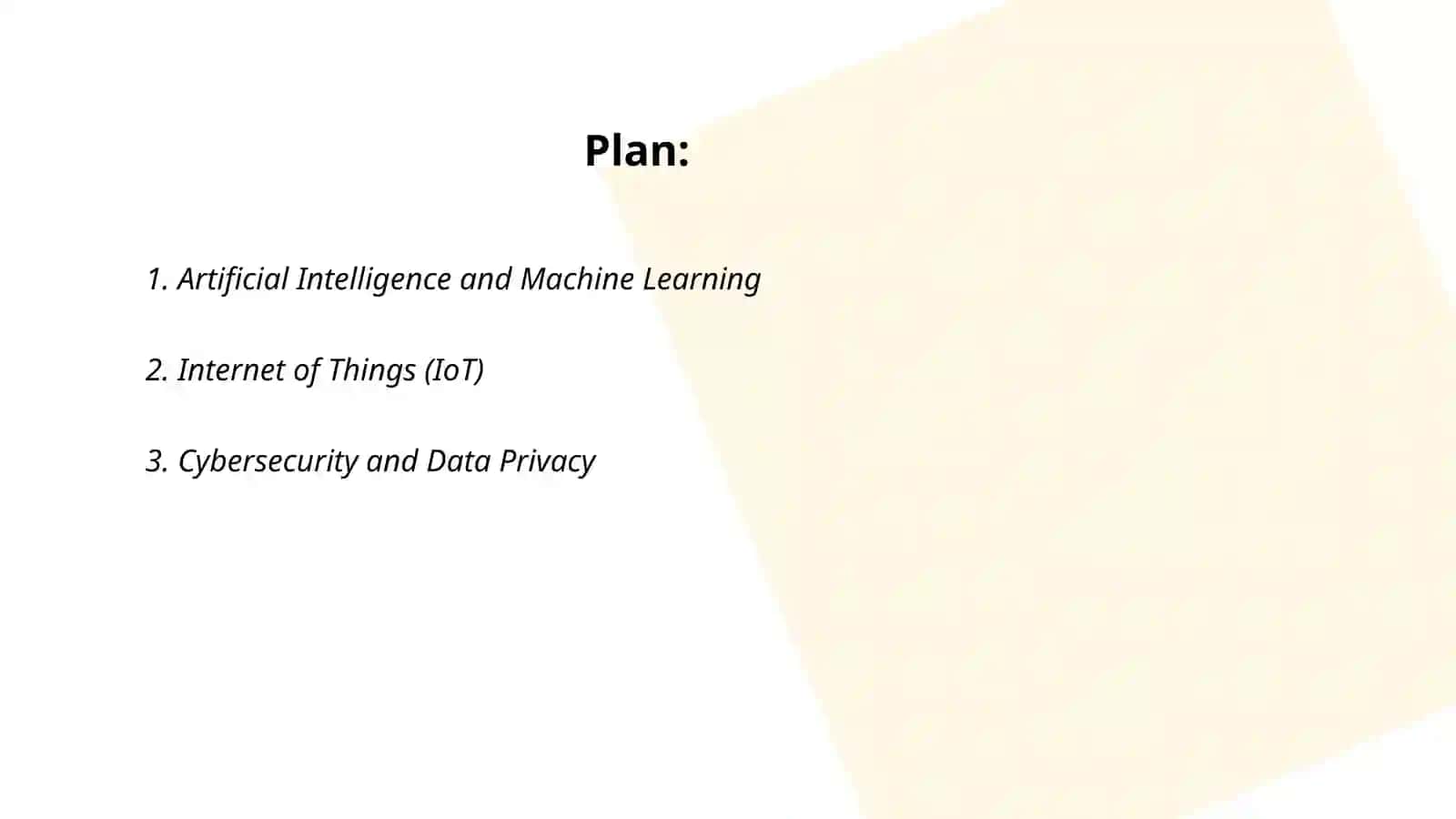 Artificial Intelligence and Machine Learning 2