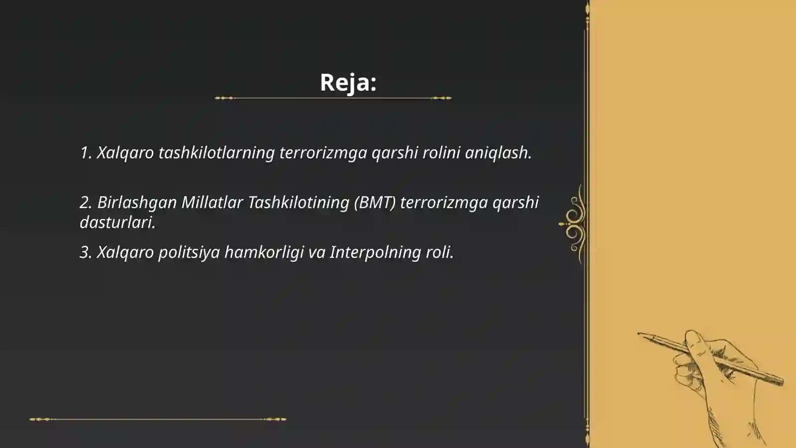 Xalqaro tashkilotlarning terrorizmga qarshi kurashishning ahamiyati 2