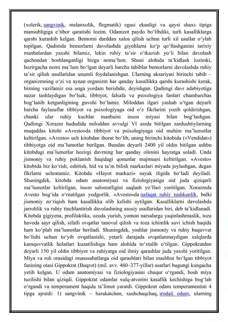 Tibbiy Psixologiya moduli va vazifalari 2