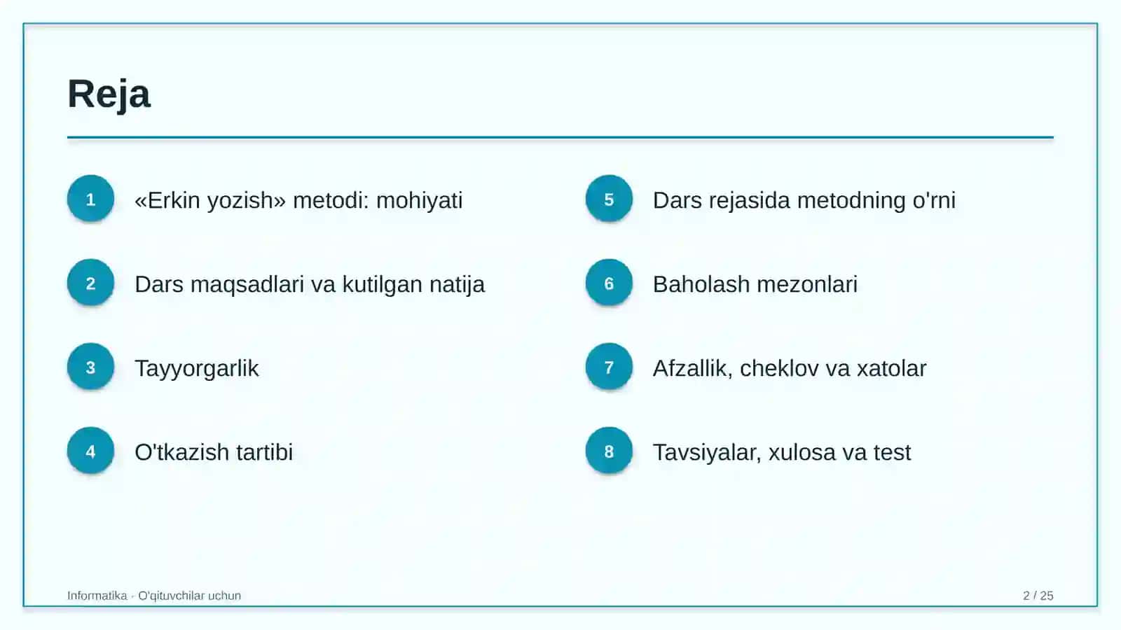 informatika darslarida erkin yozish metodidan foydalanish 5581 2