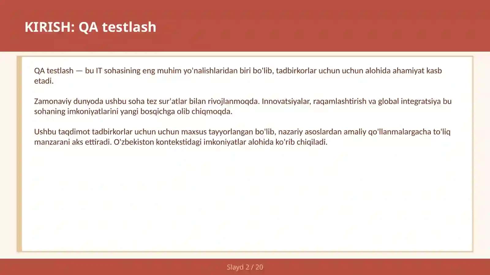 QA TESTLASH 2