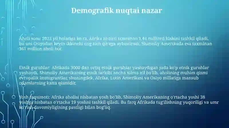 Amerika Va Afrika Xalqlari 2