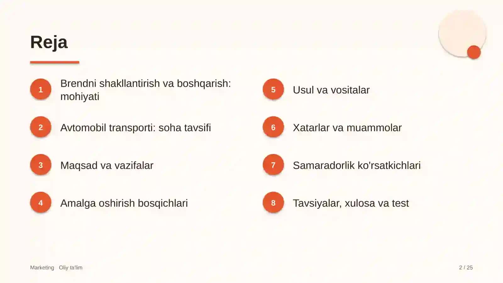 Avtomobil transportida brendni shakllantirish va boshqarish 2