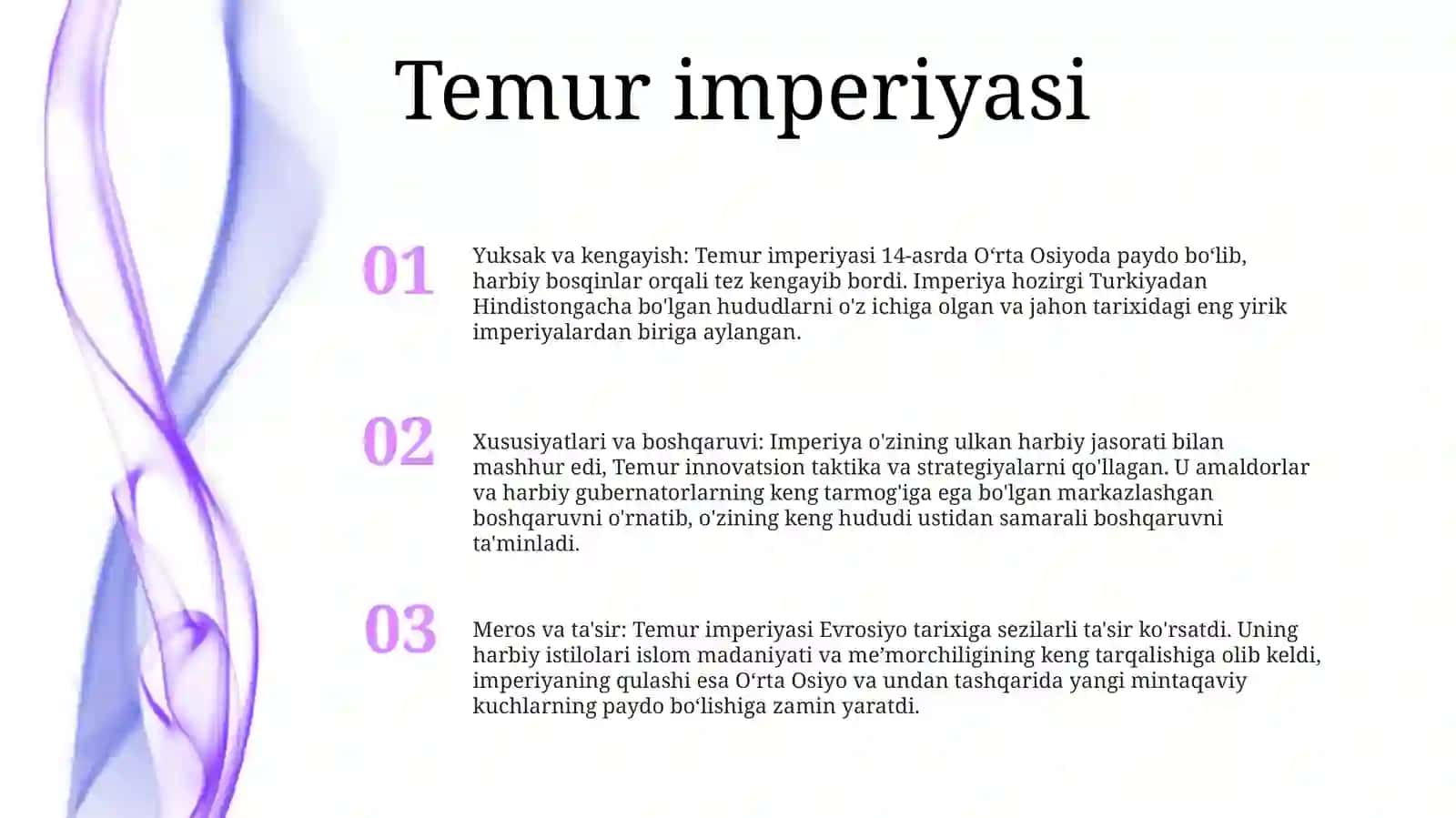 O‘Zbek Davlatchiligining Tarixiy Bosqichlari (O‘Zbekiston Hududidagi Davlatlar Tarixidan Namuna Sifatida) 2