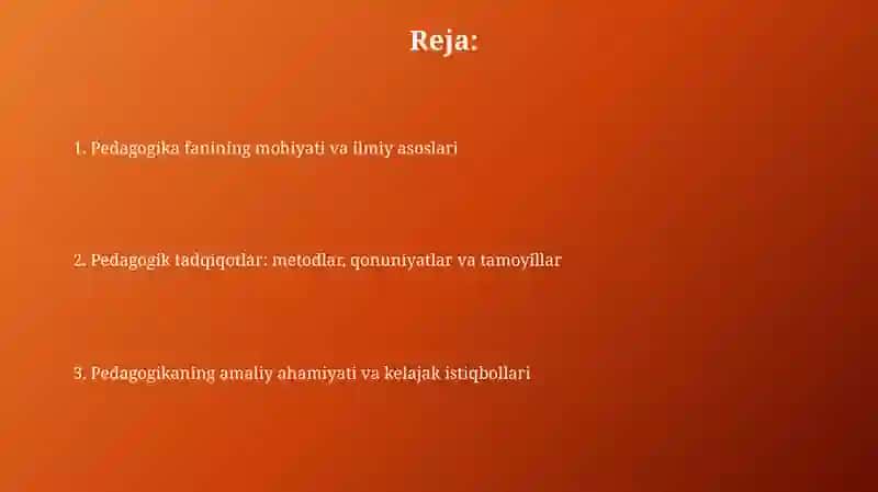 Pedagogika fanining mohiyati va asosiy tushunchalari 2