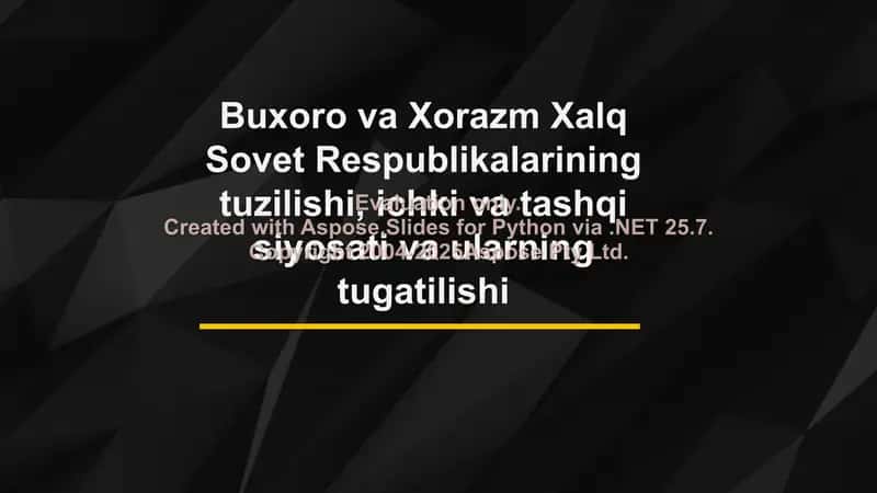 Xorazm va Buxoro Xalq Sovet Respublikalari 2