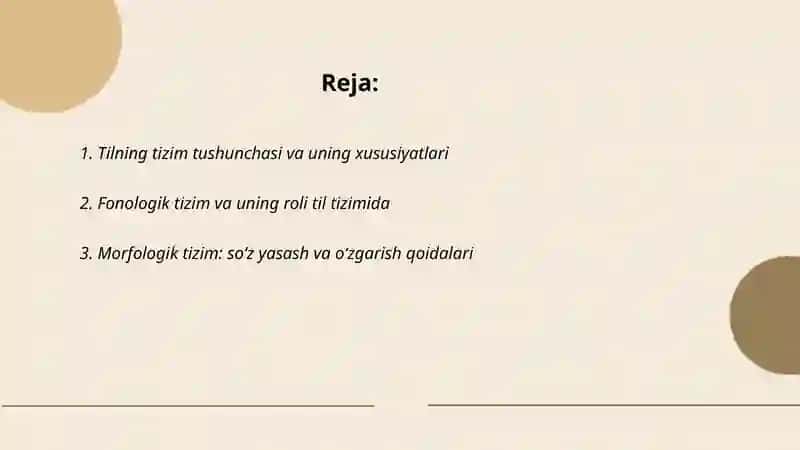 Tilning tizim sifatidagi mohiyati 2