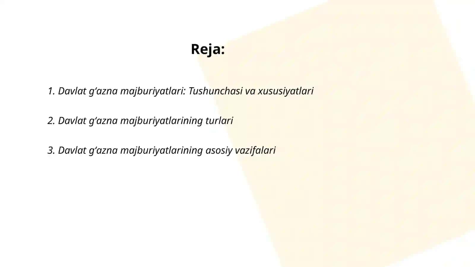 Davlat gʻazna majburiyatlari: Tushunchasi va xususiyatlari 2