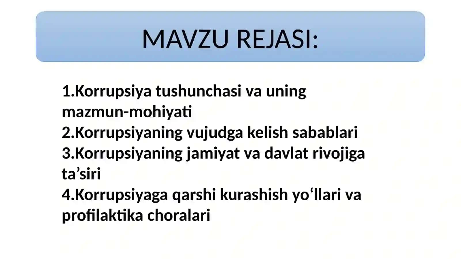 Korrupsiyaning Mohiyati va Oqibatlari 2
