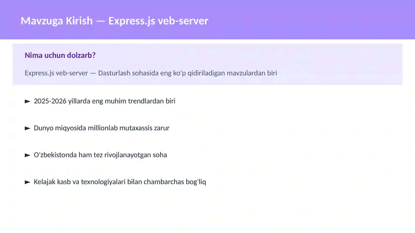 Express.js veb-server 2