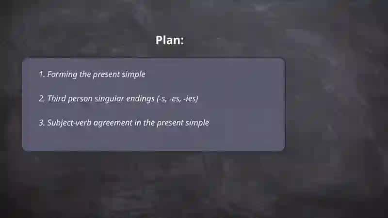 Present simple tense 2
