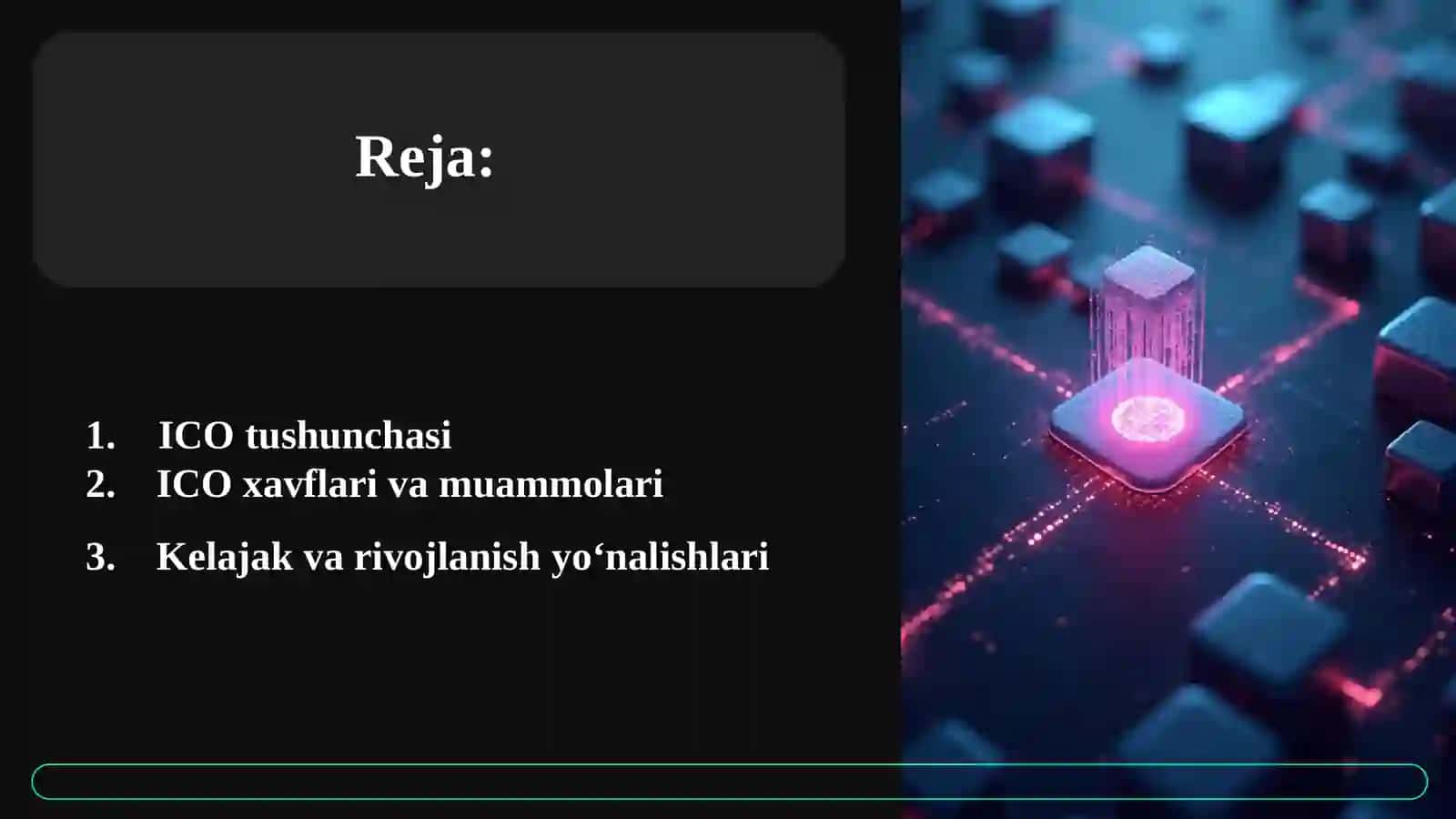 Elektrontijoratda ICO dan foydalanish imkoniyatlari 2