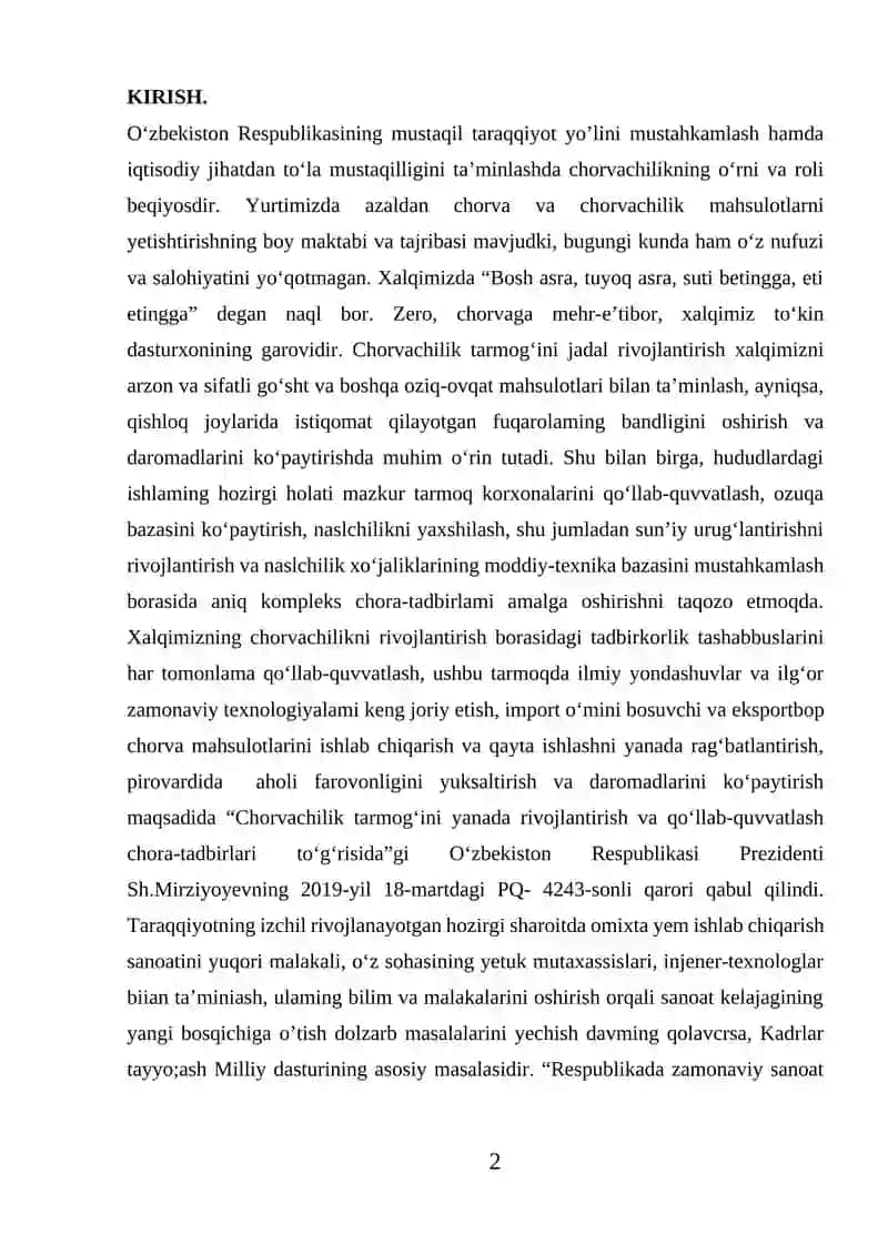 Omuxta Yem Ishlab Chiqarish Texnologiyalari 2