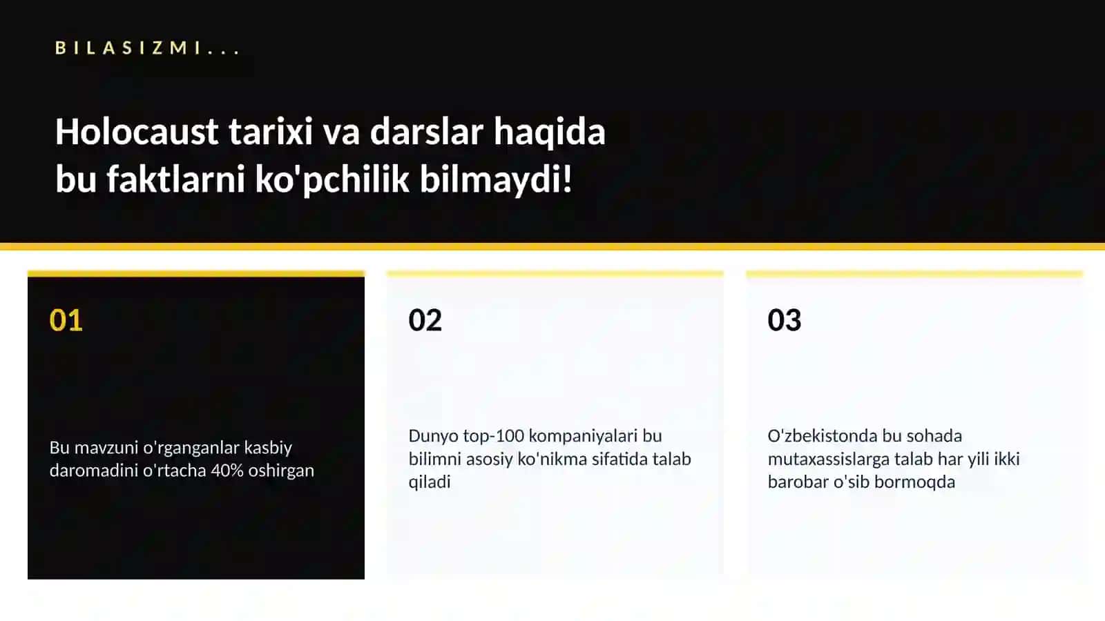 Holocaust tarixi va darslar 2