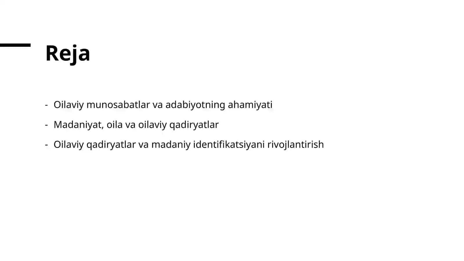Oila va oilaviy qadiryatlar ma'naviy madaniyatning bosh omili 2