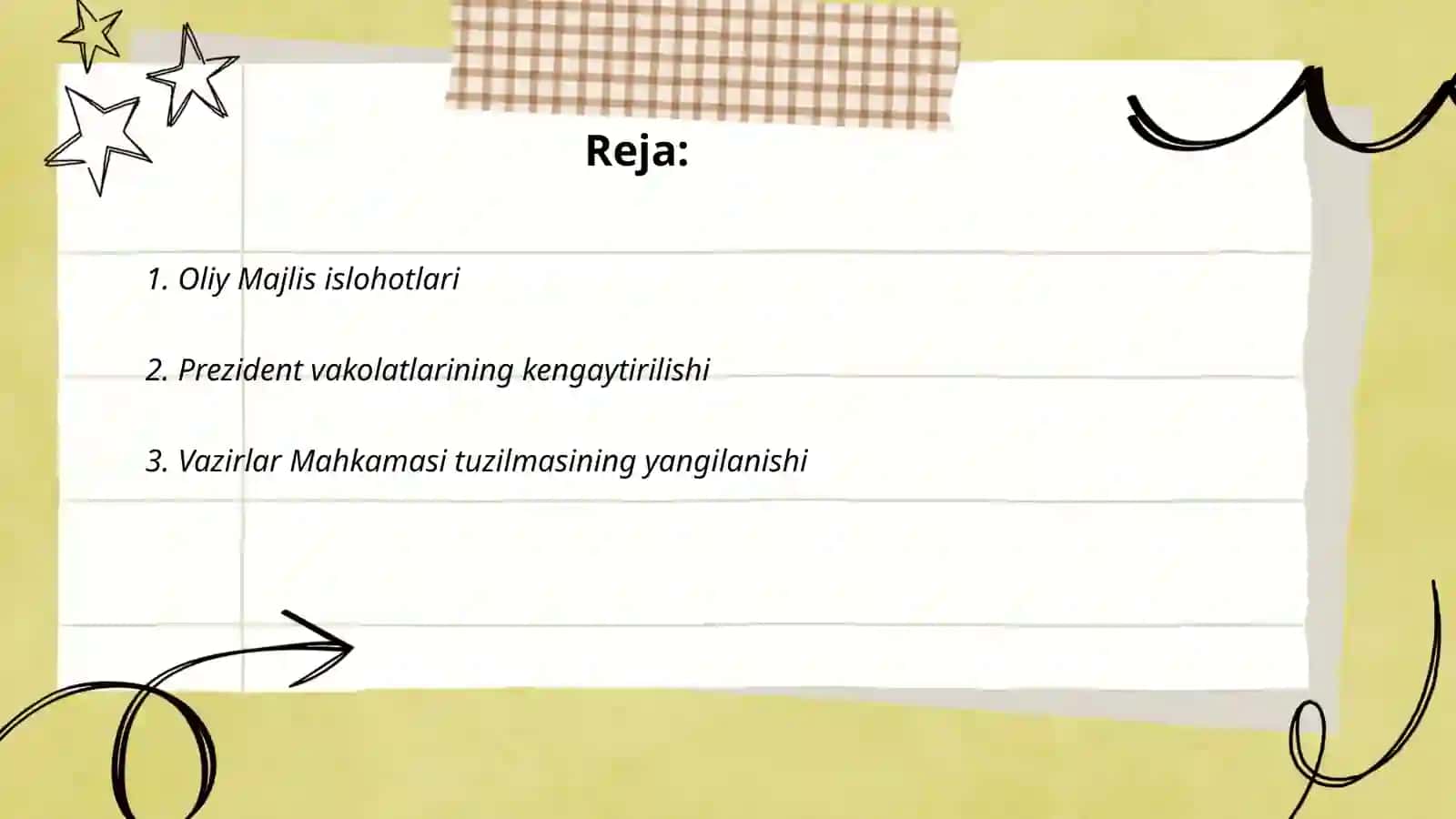 Oliy Majlis islohotlari 2
