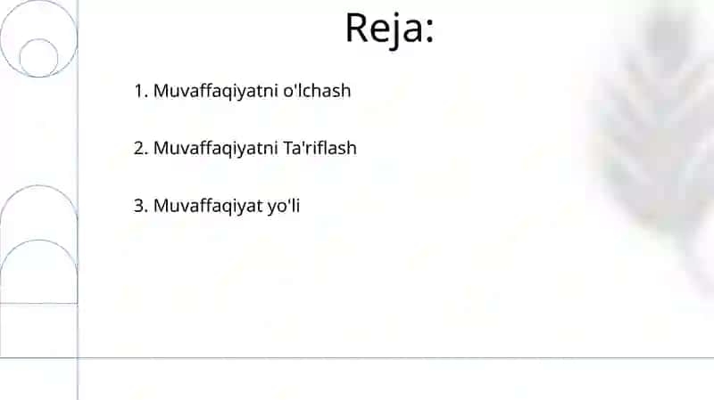 Muvaffaqiyatga erishish 2