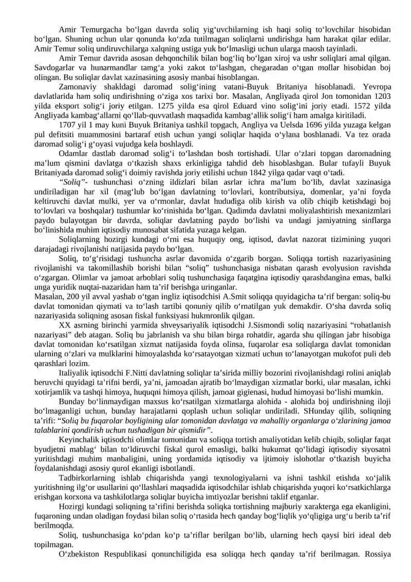 Soliq tizimi 2