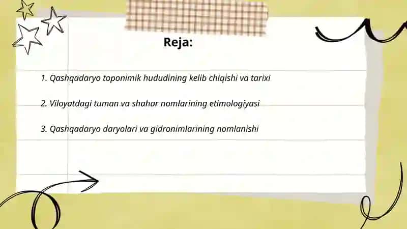 Qashqadaryo toponimik rayon 2