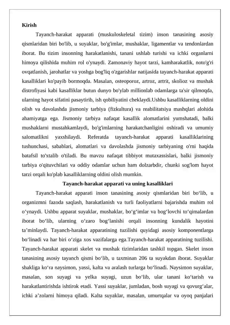 Tayanch-harakat apparati kasalliklari haqida tushuncha va unda davolash jismoniy tarbiyasi 2