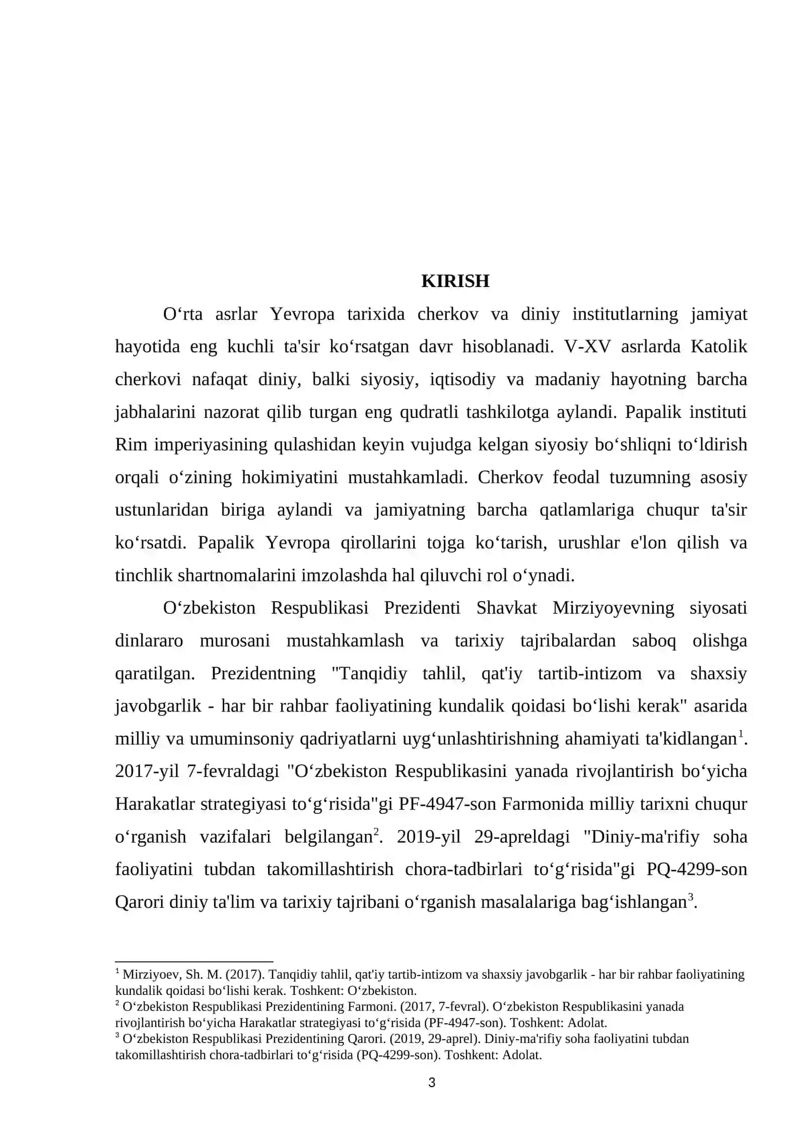 OʻRTA ASRLARDA KATOLIK CHERKOVI VA PAPALIK 2