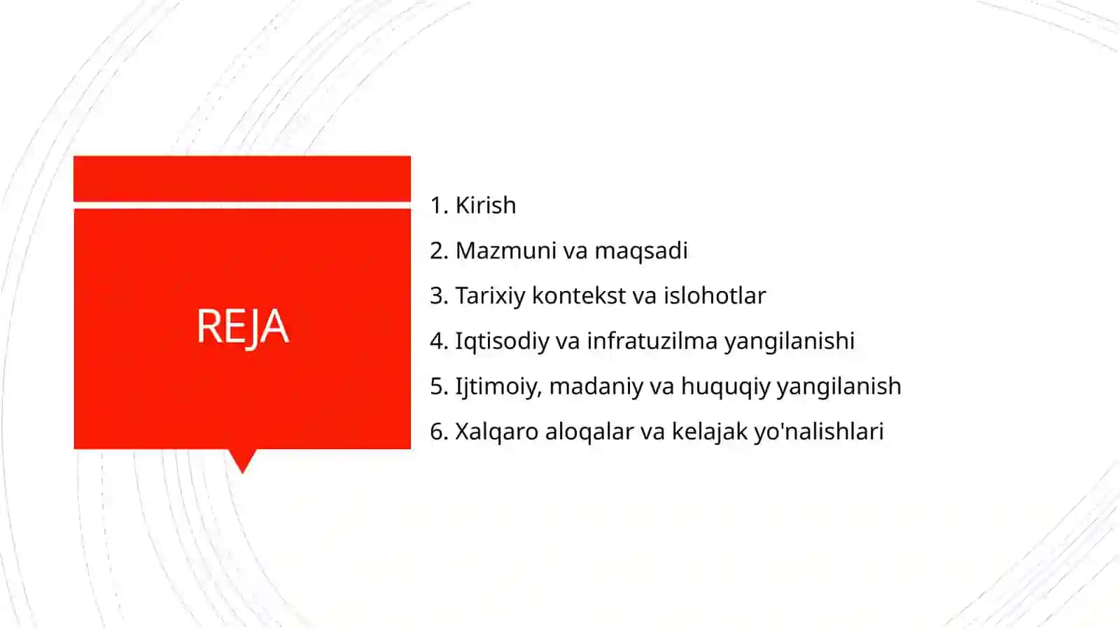 Yangi O'zbekiston Yangi dunyo qarash 2
