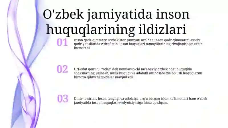 O'Zbekistonda Inson Huquqlari Va Erkinliklari Kafolatining Yaratilishi 2