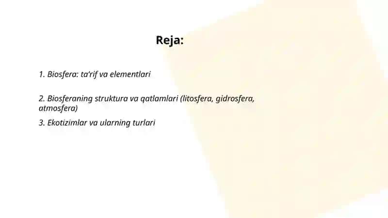 Biosfera: ta'rif va elementlari 2