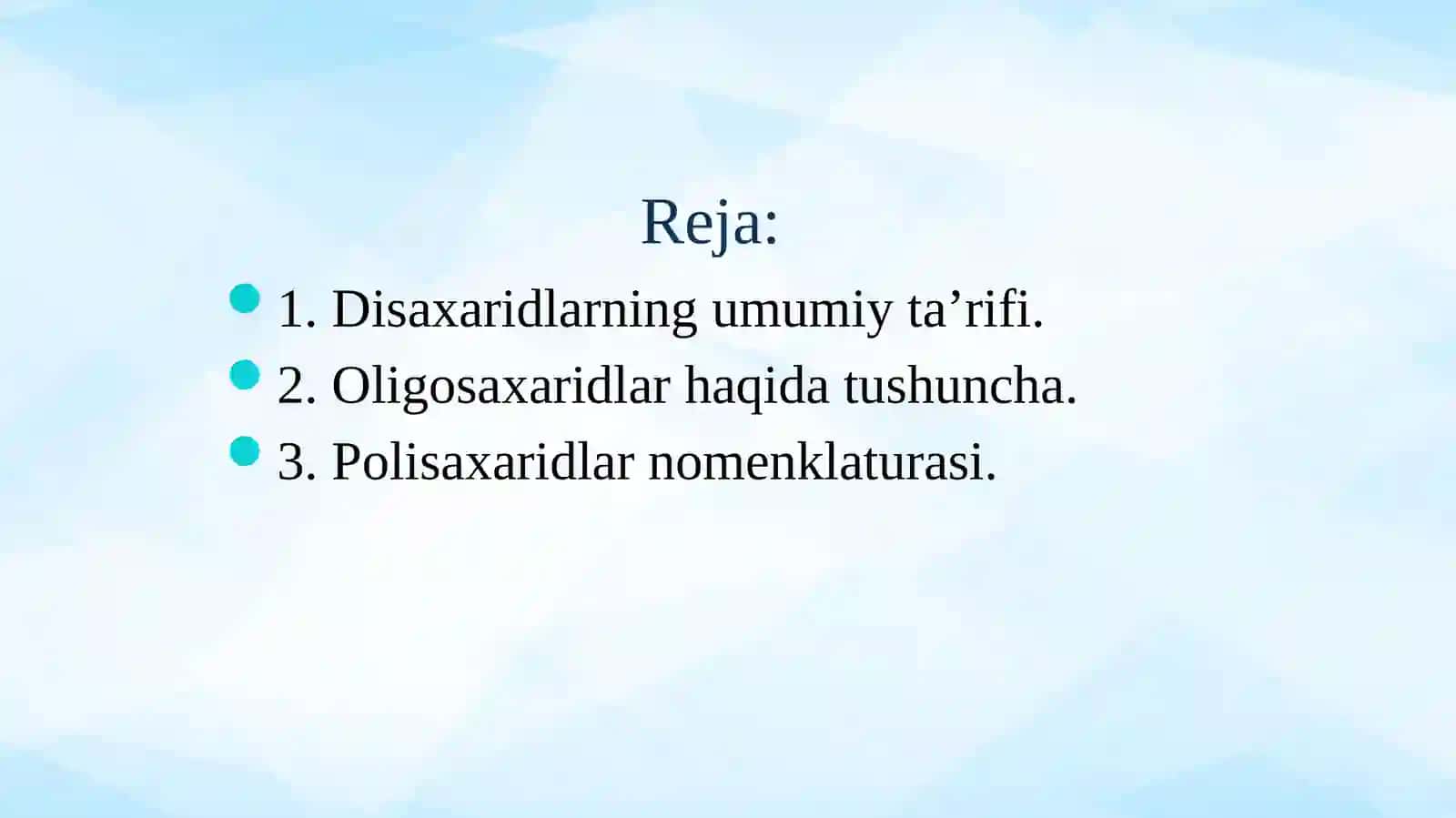Polisaxaridlar, ta’rifivanomenklaturasi 2