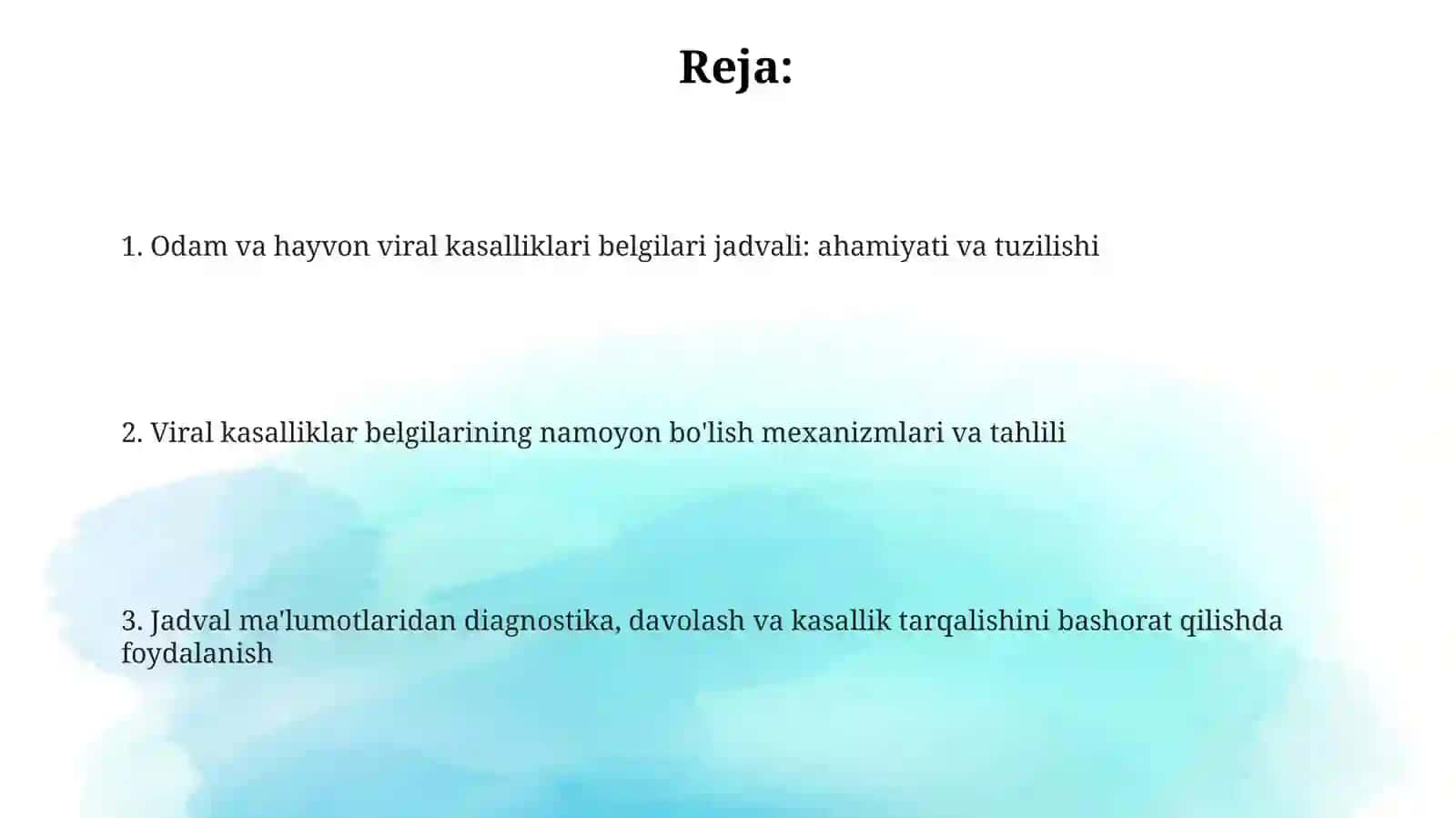 Odam va hayvon viral kasalliklari belgilari jadvali: ahamiyati va tuzilishi 2