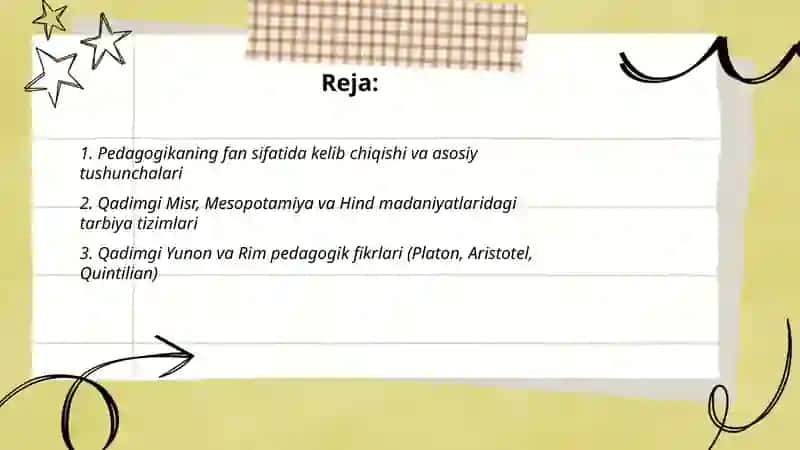 Prdagogikani fan sifatida shakillanishi va rivojlanish tarixi 2