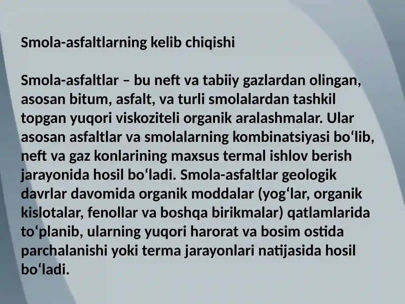 Smola-asfaltlar 2