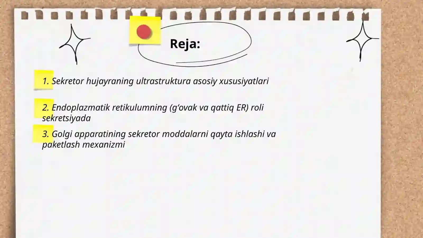 Bez sekretsiyasining ultrastruktura asoslari 2