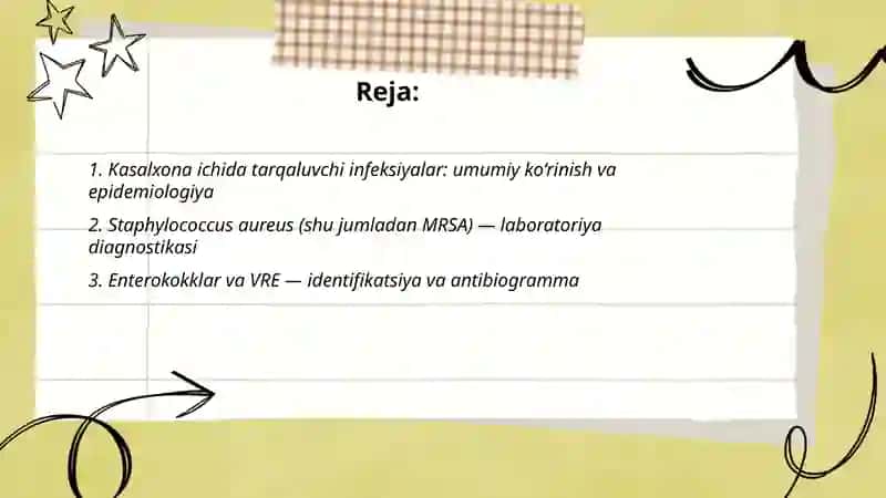 Staphylococcus aureus (shu jumladan MRSA) — laboratoriya diagnostikasi 2