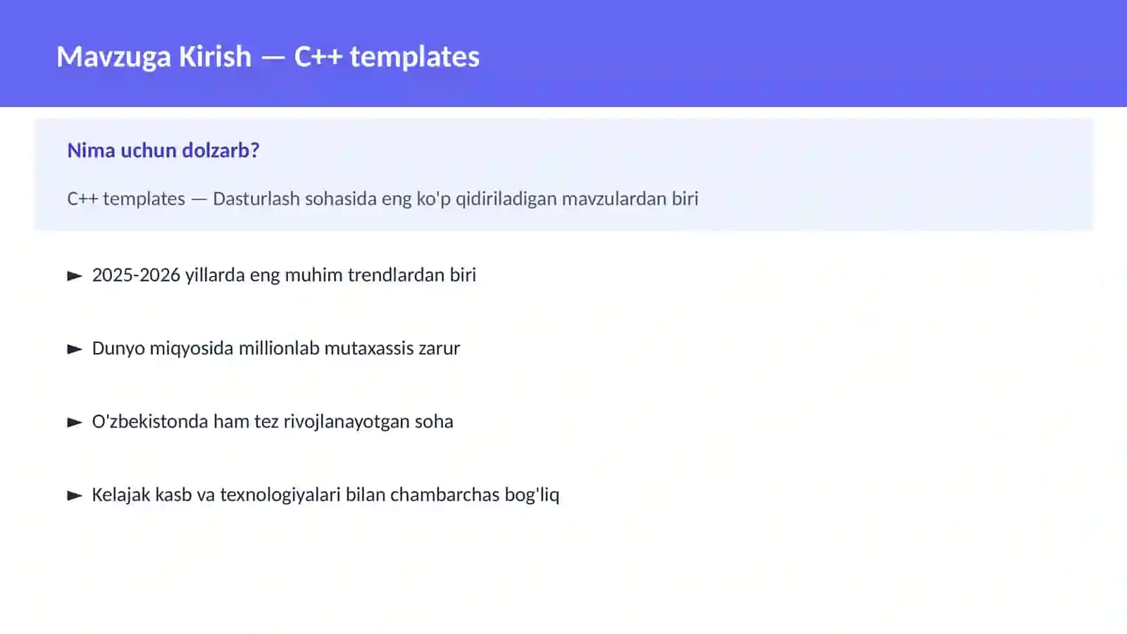 C++ templates 2