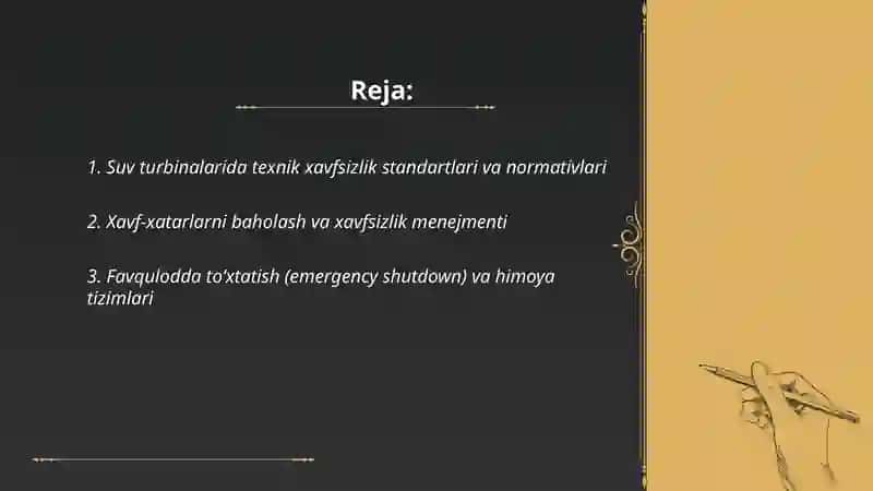 Suv turbinalarida texnik xavfsizlik 2