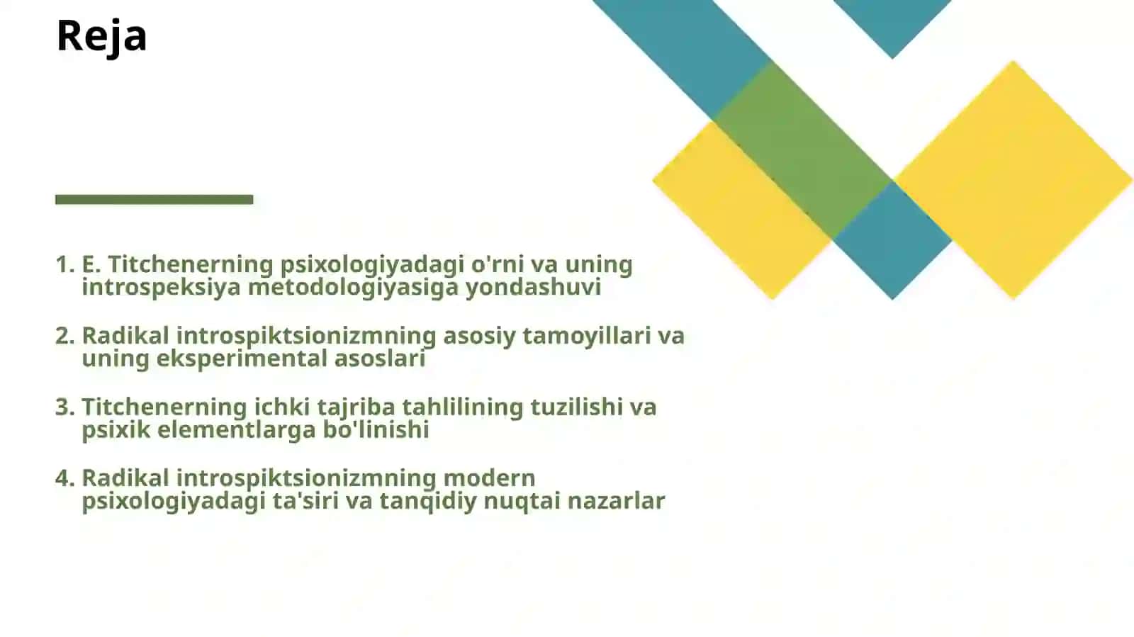 E.TITCHENERNING RADIKAL INTROSPIKTSIONIZMI 2