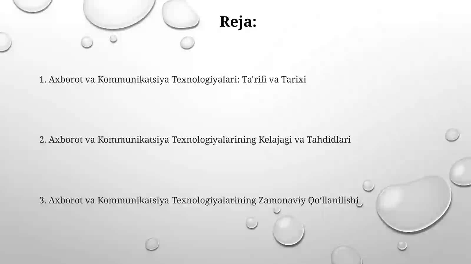 Axborot va Kommunikatsiya Texnologiyalari 2