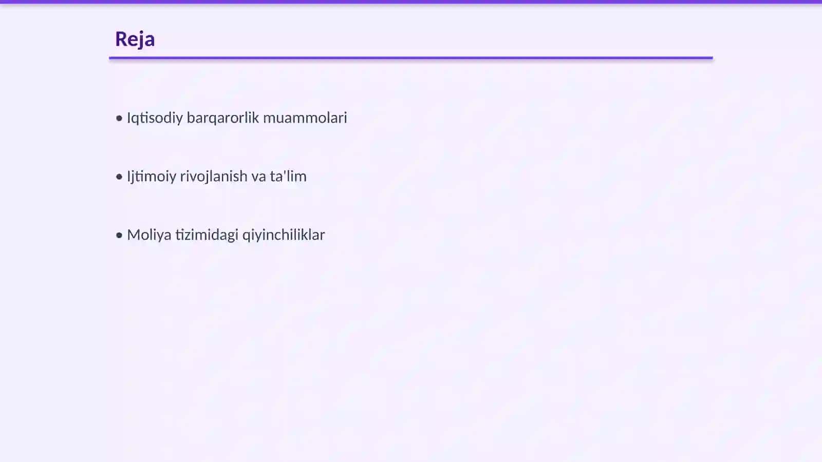 Iqtisodiy barqarorlik muammolari 2