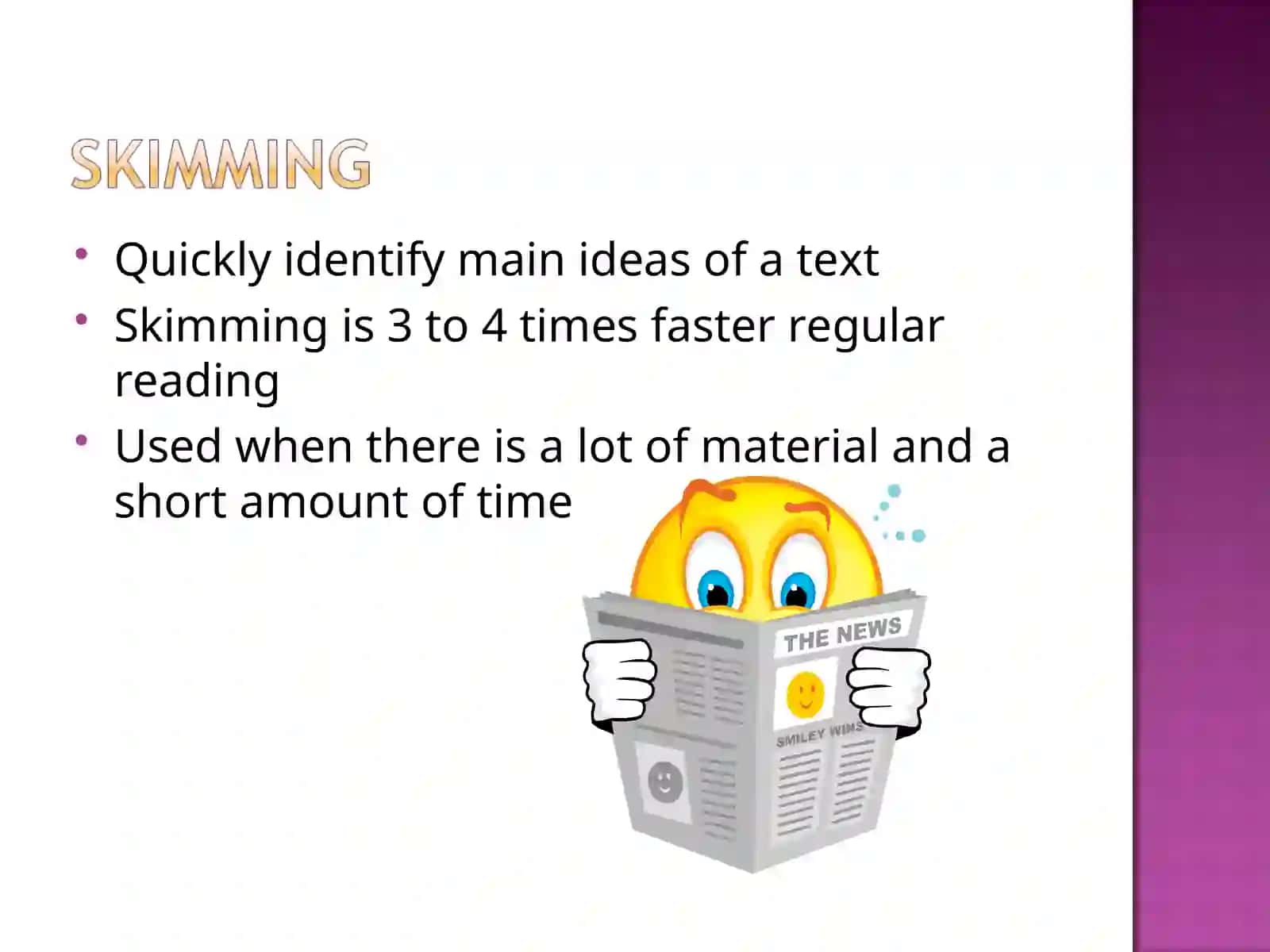 Skimming 2
