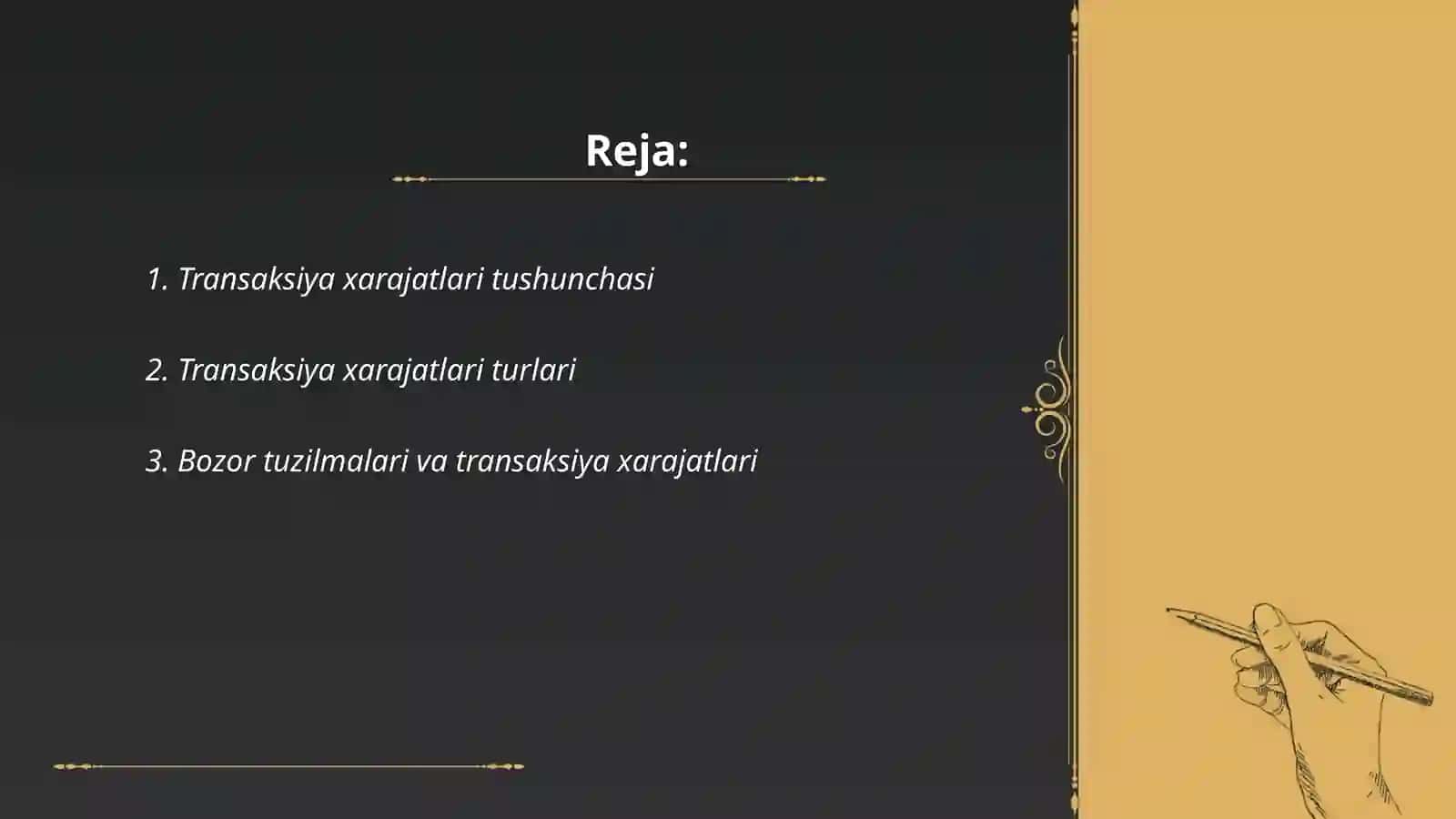 Transaksiya xarajatlari nazariyasi 2