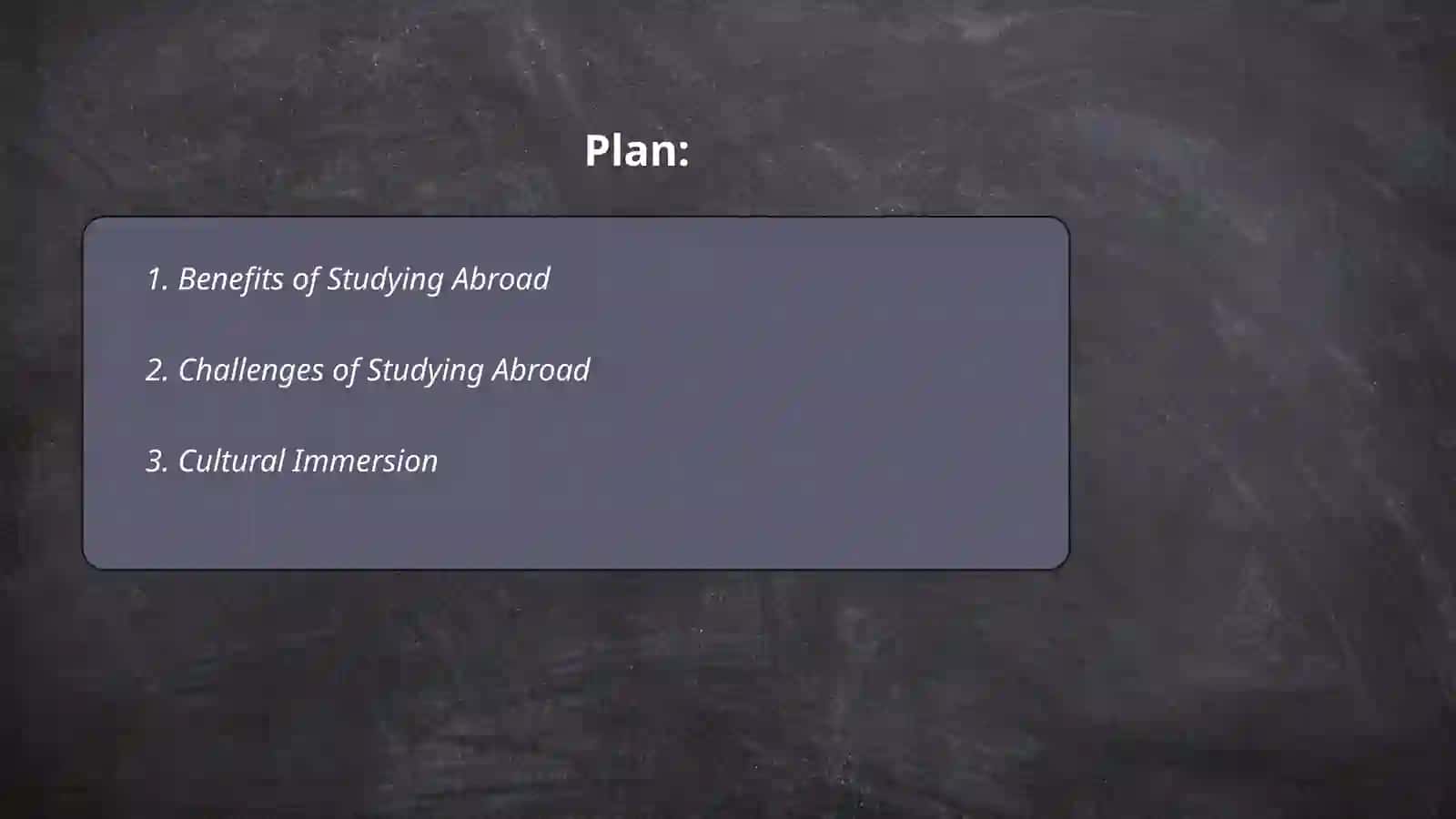 Studying Abroad 2