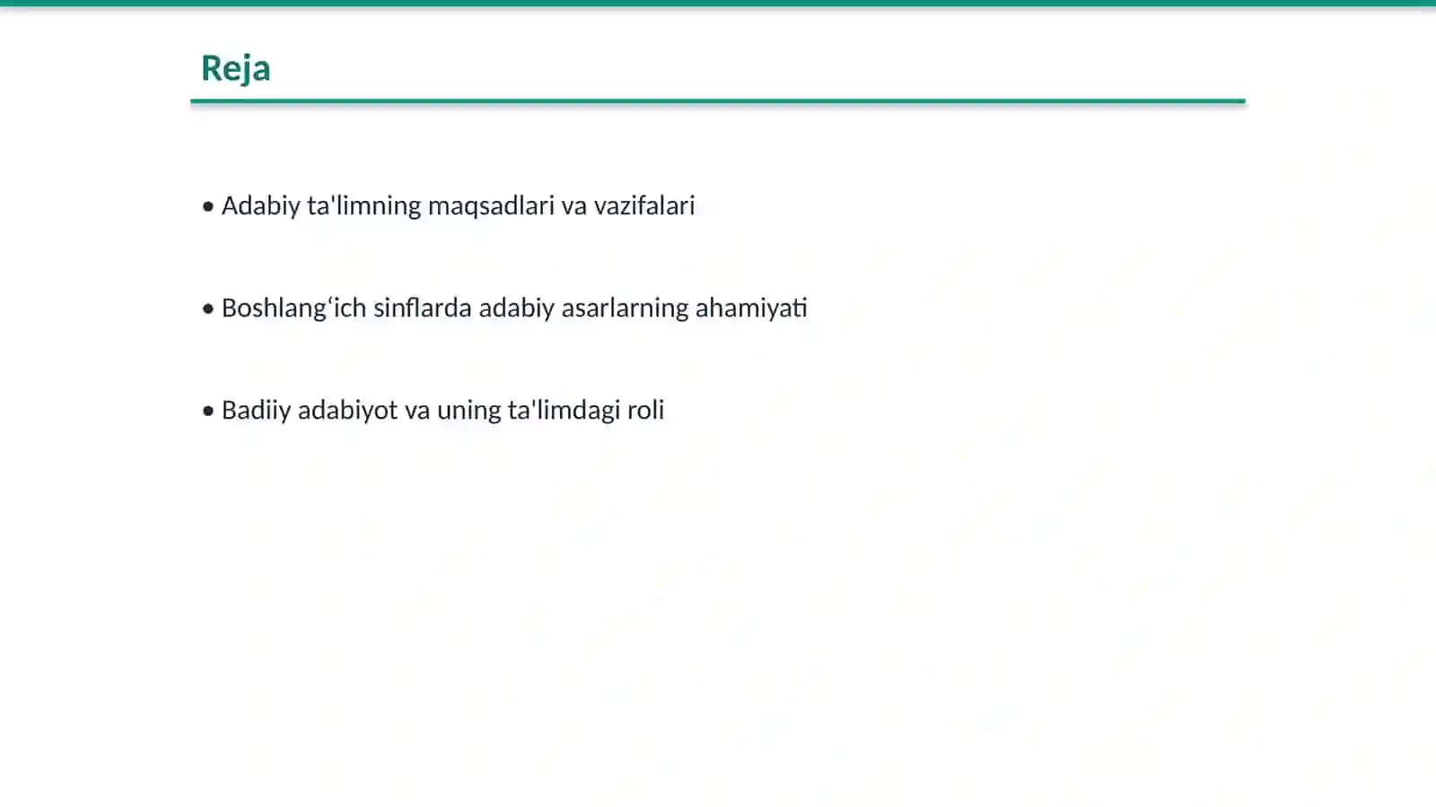 Boshlang‘ich sinflar adabiy ta'limining umumnazariy masalalari 2