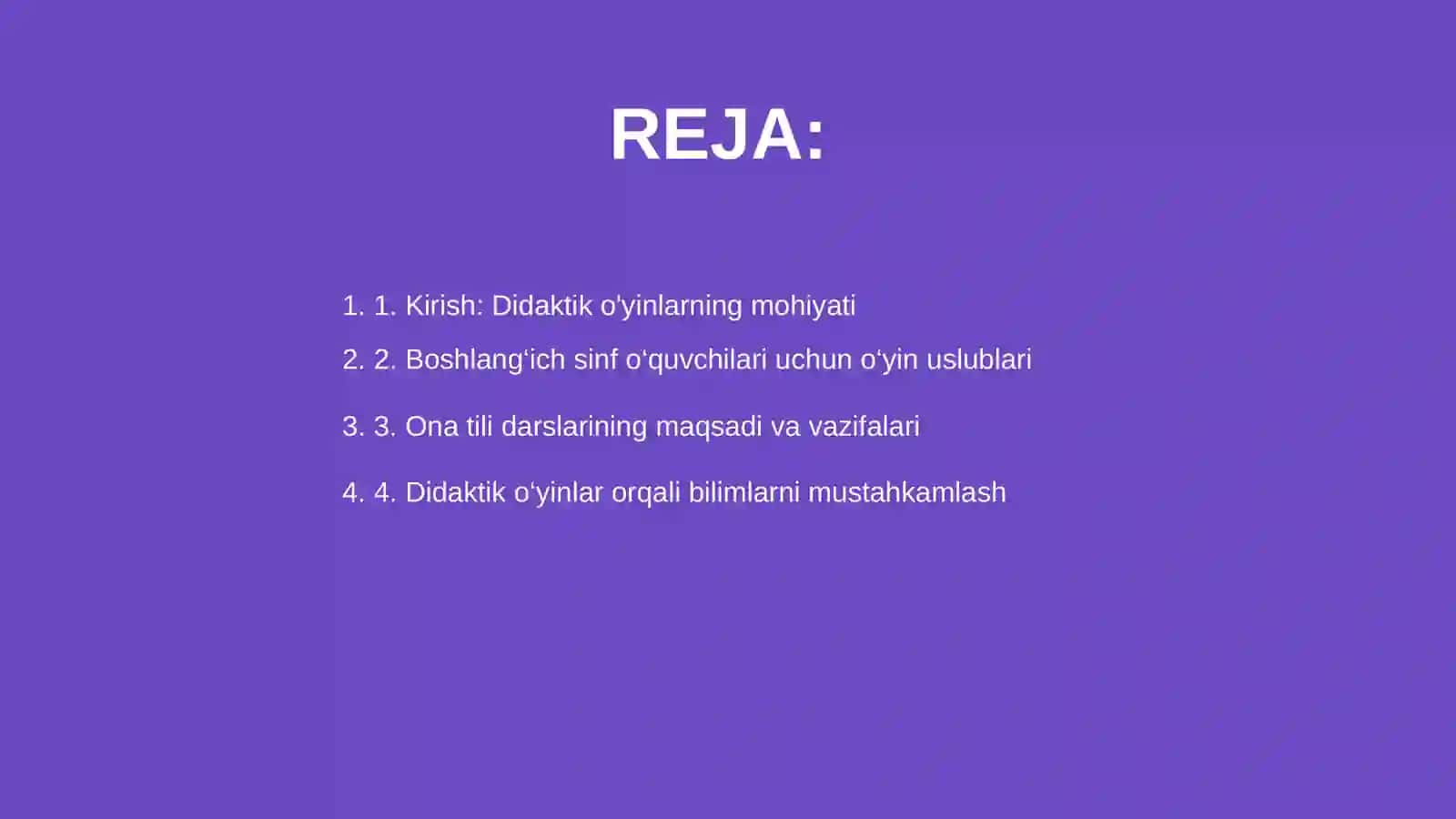 Didaktik O'yinlar 2