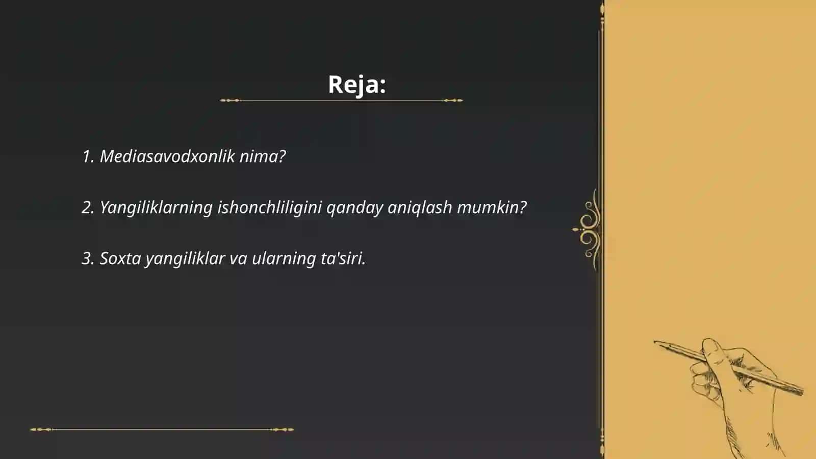 Mediasavodxonlik va yangiliklarni tanlash madaniyati 2