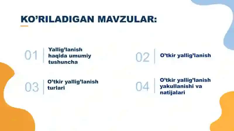 O’TKIR YALLIG’LANISH 2