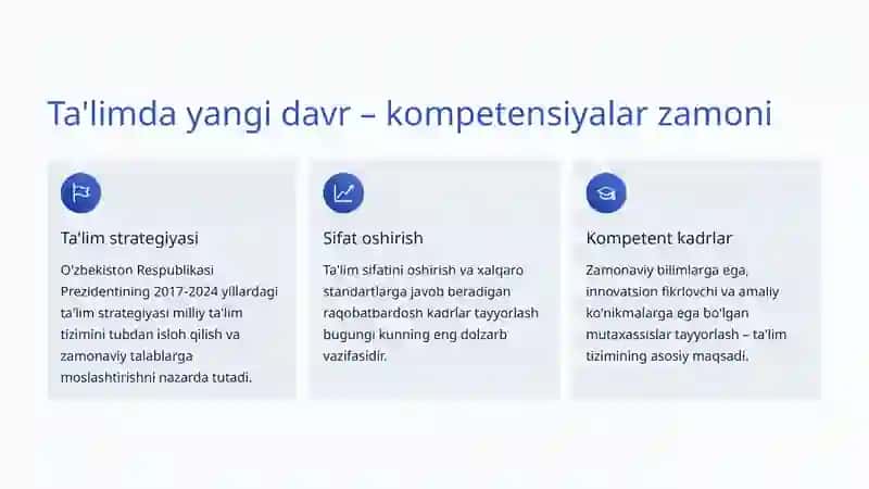 Zamonaviy o'qituvchining kompetensiya modeli 2